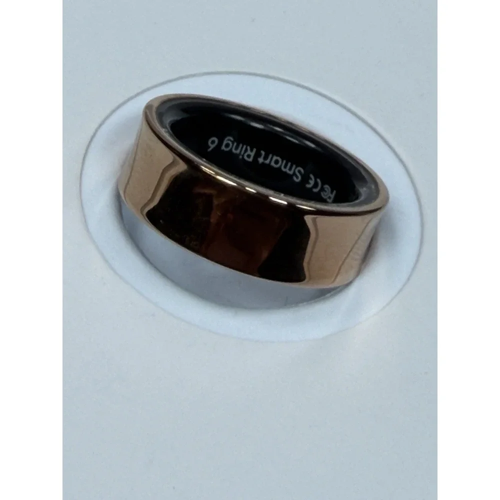HERZ P1 Smart Ring Stainless Steel Rose Gold 6 Water Resistant Heart Rate Sleep